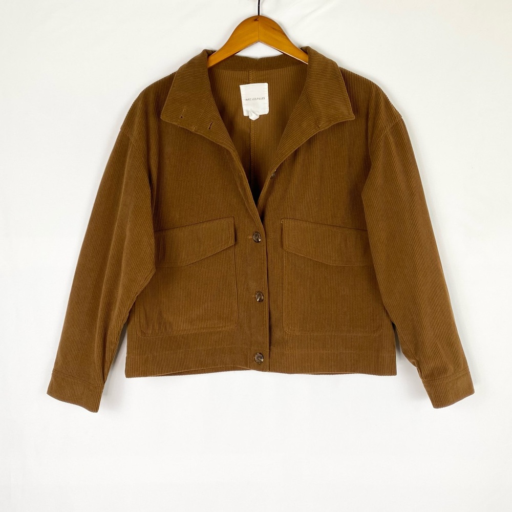 Avec Les Filles Corduroy Jacket Shacket Size Medium Brown Size Medium